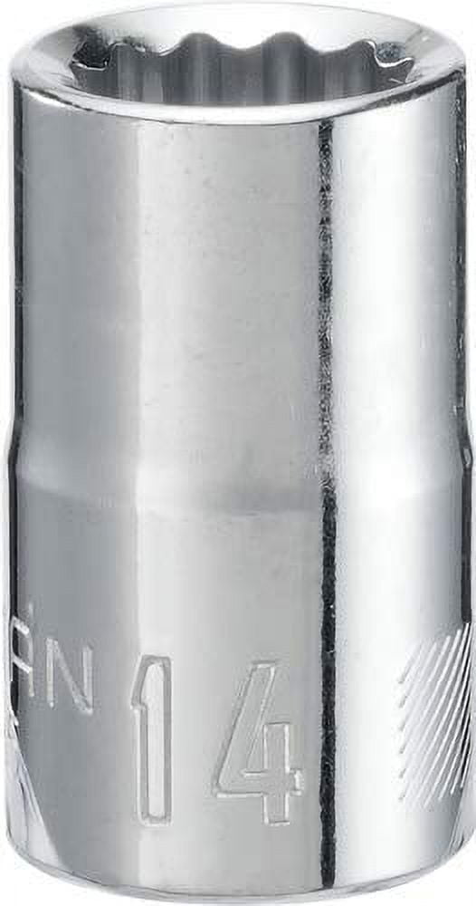CRAFTSMAN Shallow Socket, Metric, 1/2-Inch Drive, 14mm, 12-Point (CMMT44235)