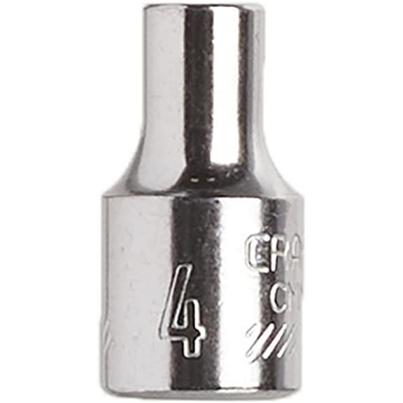 CRAFTSMAN Shallow Socket, Metric, 1/4-Inch Drive, 4mm, 6-Point (CMMT43505)