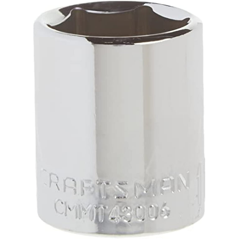 Craftsman 1 in. SAE 6 Point Shallow Socket, 3/8 in. Drive Craftsman 1 in. SAE 6 Point Shallow Socket, 3/8 in. Drive