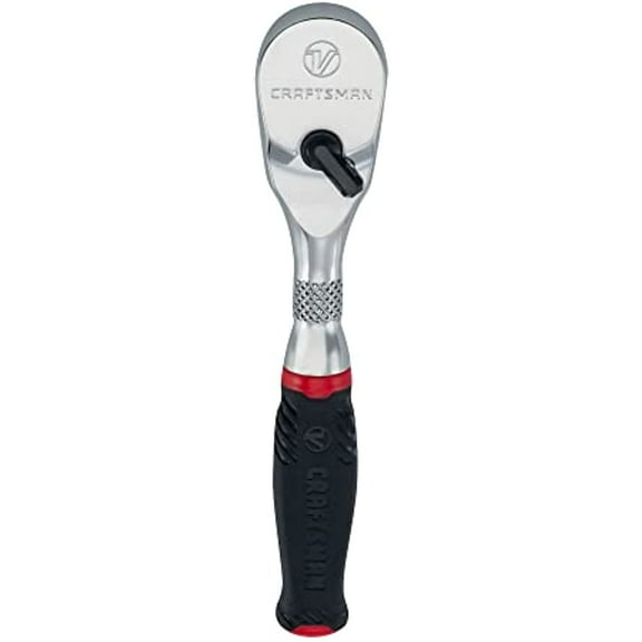 CRAFTSMAN V-SERIES Ratchet, 1/4 Inch Drive, 80-Tooth, Comfort Grip (CMMT86304V)