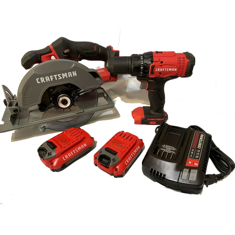CRAFTSMAN V20 4-Tool 20-Volt Max Power Tool Combo Kit with Soft Case (Charger Included and 2-Batteries Included) CRAFTSMAN V20 4-Tool 20-Volt Max Power Tool Combo Kit with Soft Case (Charger Included and 2-Batteries Included)