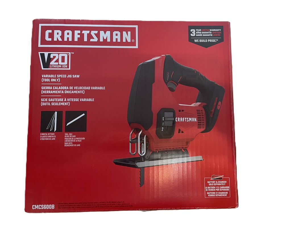 CRAFTSMAN V20 20-volt max Variable Speed Keyless Cordless Jigsaw (Battery Not Included and Charger Not Included)