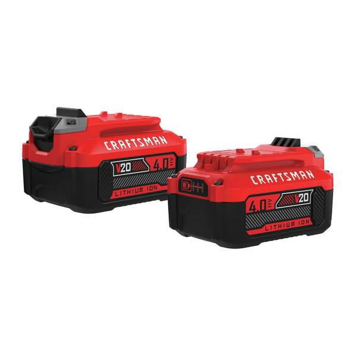 CRAFTSMAN V20 Lithium Ion Battery, 4.0-Amp Hour, 2 Pack (CMCB204-2) - image 1 of 1