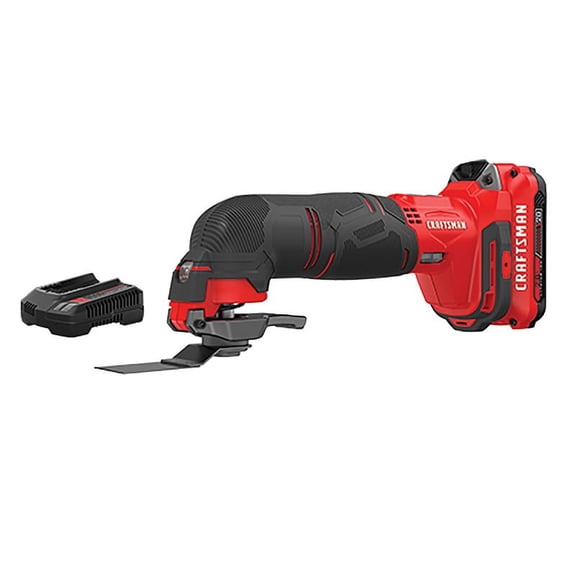 Craftsman V20 20 volt Cordless Oscillating Tool Kit 18000 opm Red 15 pc. - Case Of: 1; Each Pack Qty: 15; Total Items Qty: 15