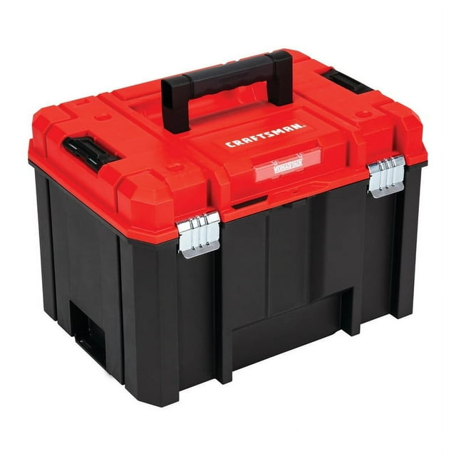 CRAFTSMAN Versastack System 17-in Red Plastic Lockable Tool Box ...