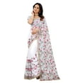thumbnail image 1 of CRAFTSTRIBE Net Saree Zari Work Sari Unstitched Blouse, 1 of 4