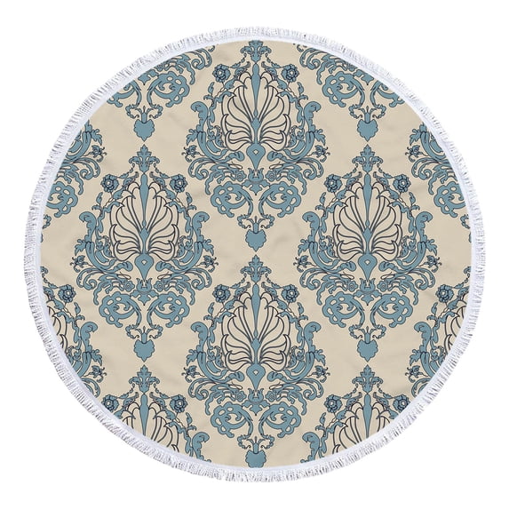 CRAGRSI Round Microfiber Beach Towels Sandproof for Summer
