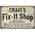 thumbnail image 1 of CRAIG'S Fix-It Shop Sign Grandpa Dad Wall Decor 12 x 18 Matte Finish Metal 112180006093, 1 of 1