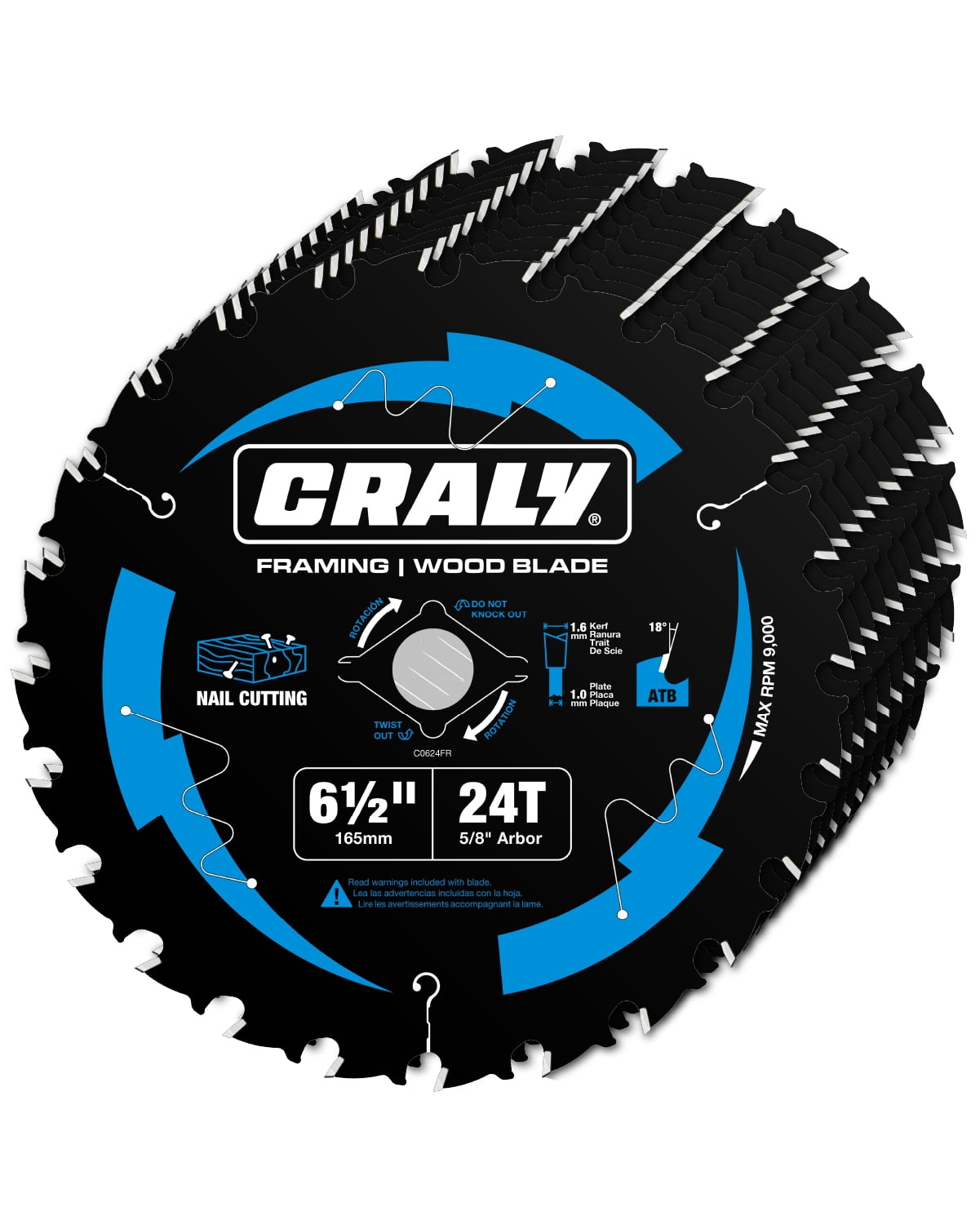 IVY Classic Ripcross 5-1/2-Inch Circular Saw Blade - 24 Tooth Thin Kerf, Carbide, 5/8 & 1/2 Arbor - View #3