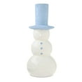 thumbnail image 1 of Ceramic Snowman Christmas Tabletop Decoration, Blue and White, 8", by Holiday Time, 1 of 5
