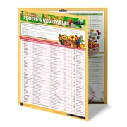 Fruits & Vegetables Quick Reference Guide   Complete Buying Storage Shelf-Life, Ripening and Organic Tips   Laminated, 4-Page Desk or Wall Poster for Kitchen, Grocery, Home | by Cramcharts