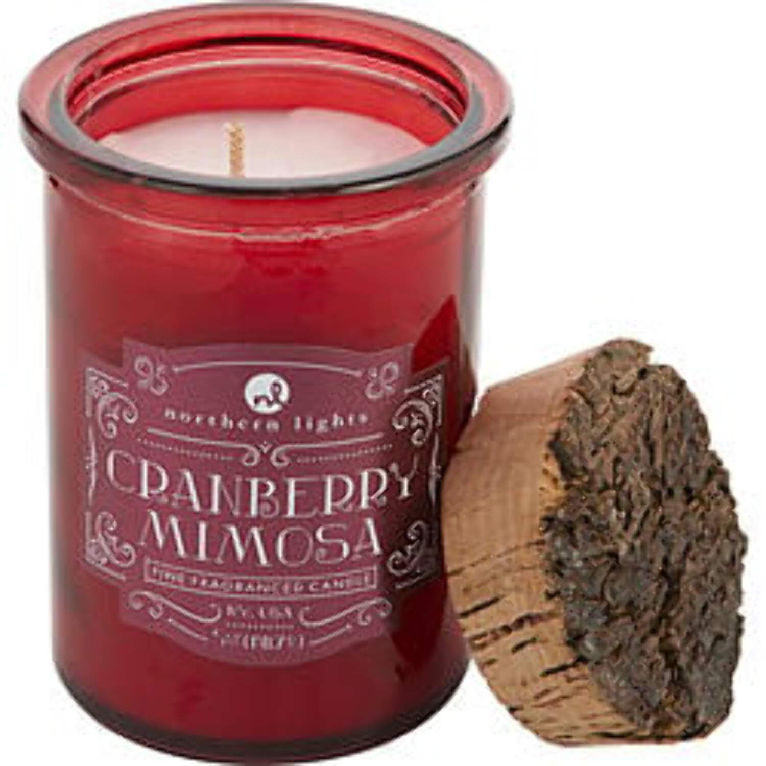 Cranberry Mimosa Red Soy Jar Candle with Cork Lid