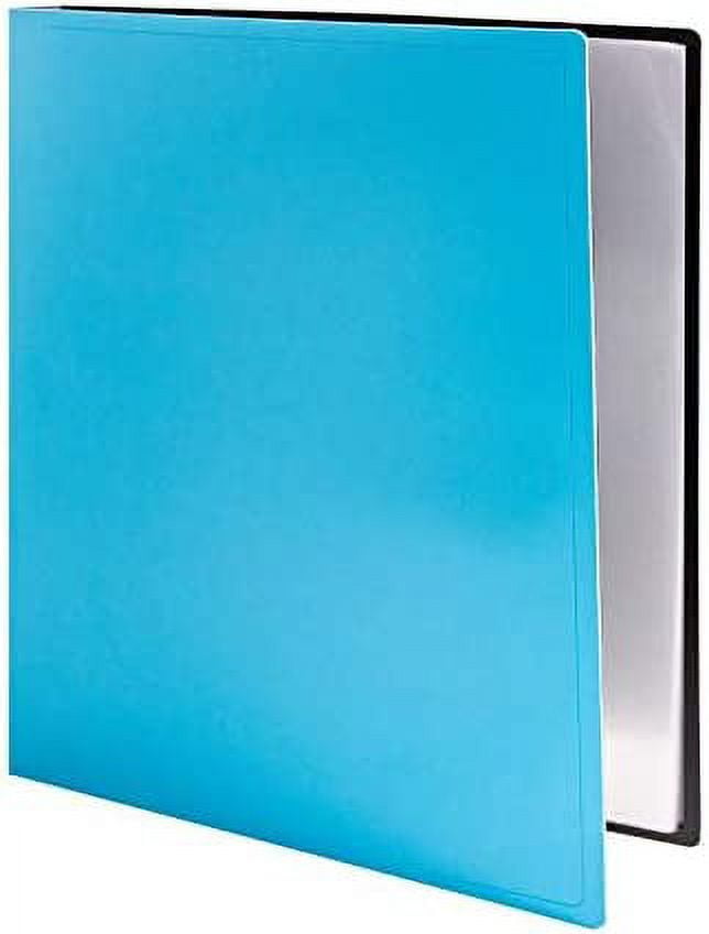 CRANBURY Colorful Document Binder 8.5x11 (Blue), Presentation Book with Clear Sleeves, 24
