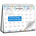 CRANBURY Small Desk Calendar 2025, (Seasons) 8x6 Standing Desk Calendar
