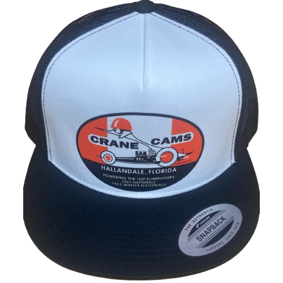 CRANE CAMS Top Eliminator Trucker Flat Bill Hat Adjustable fit Hot Rods Drag Racing