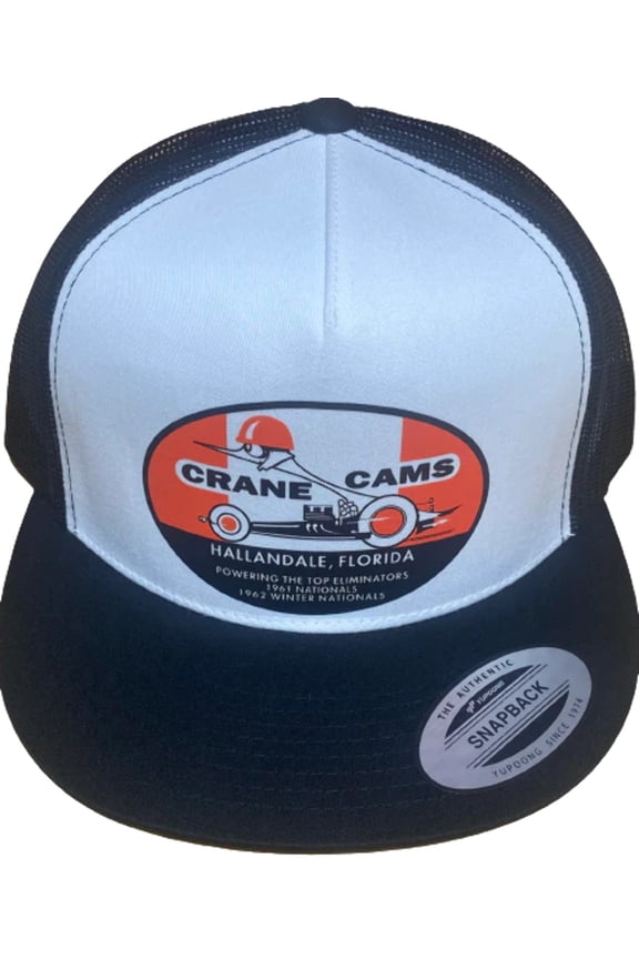 CRANE CAMS Top Eliminator Trucker Flat Bill Hat Adjustable fit Hot Rods Drag Racing