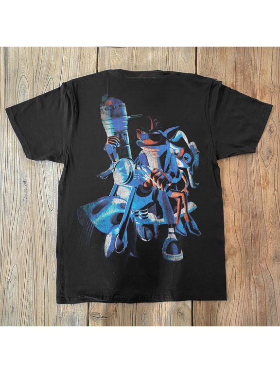 CRASH BANDICOOT WARPED PROMO BACK PRINT GRAPHIC T-SHIRT S-5XL