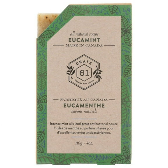 CRATE 61 SOAP BAR EUCAMINT 4 OZ - Pack of 8