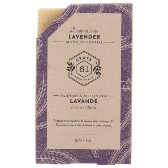 CRATE 61 SOAP BAR LAVENDAR 4 OZ - Pack of 8