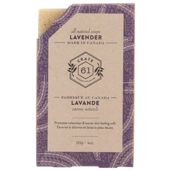 CRATE 61 SOAP BAR LAVENDAR 4 OZ - Pack of 8