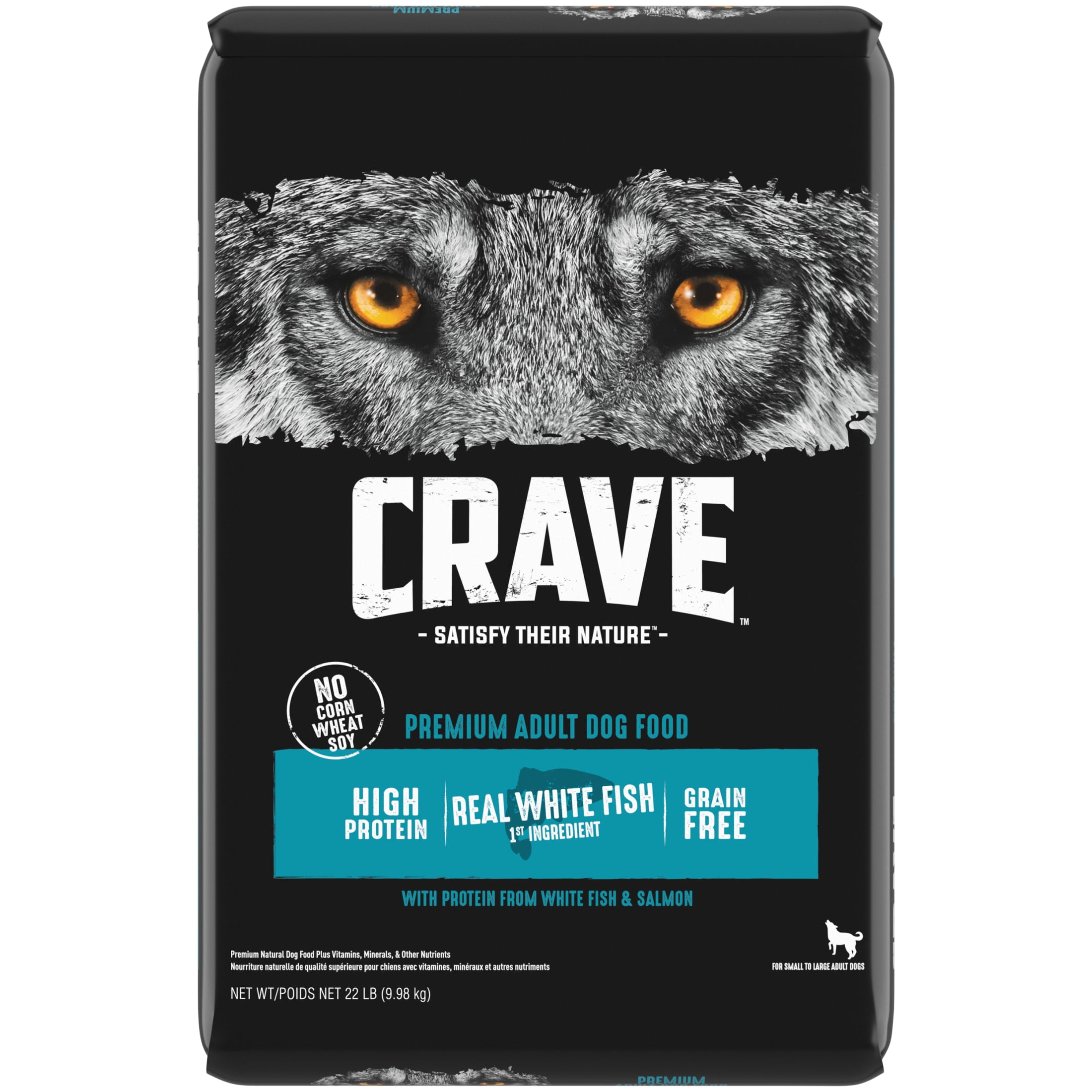 Crave Grain Free Adult Dry Dog Food With Protein From Beef 22 Lb. Bag