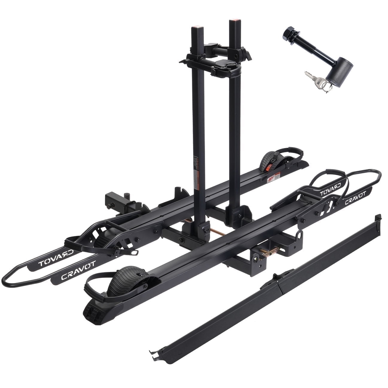 CRAVOT S2 Hitch Bike Rack, 300 LBS Capacity, 2" Receiver
