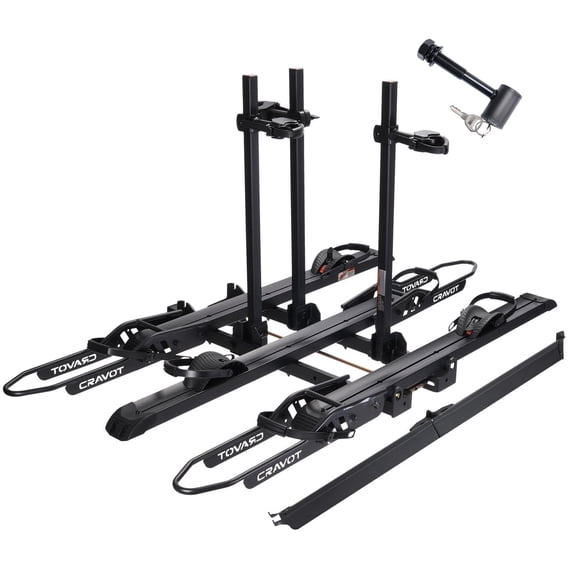 CRAVOT S3 Hitch 3-Bike Rack, 300 LBS Capacity, Black, 2‚Äù Receiver ...