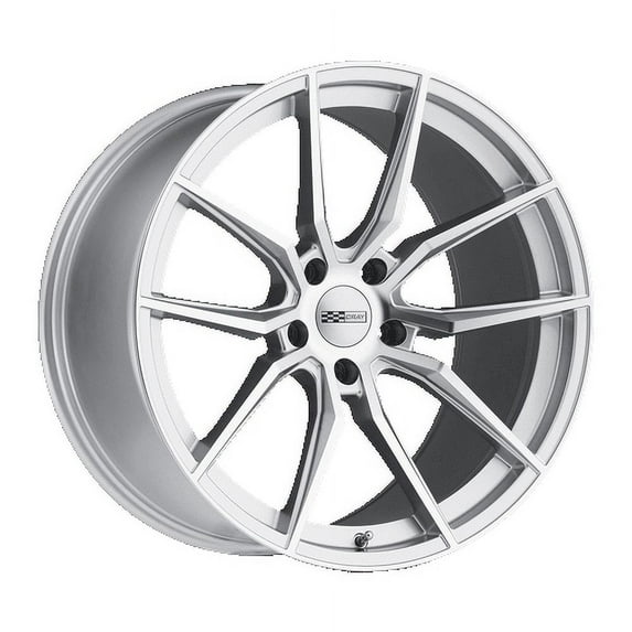 CRAY SPIDER 19X9.5 5X120.65 56ET 70.3CB SILVER W/ MIRROR CUT FACE WHEEL