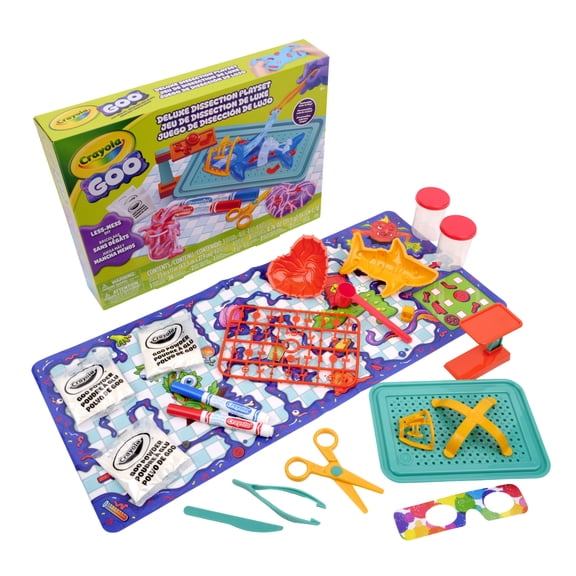 Crayola Goo Dissection Playset, Science-Themed Slime Kit for Kids, STEM Toy, Less Mess Slime Making, DIY Arts & Crafts Set, Ages 6+