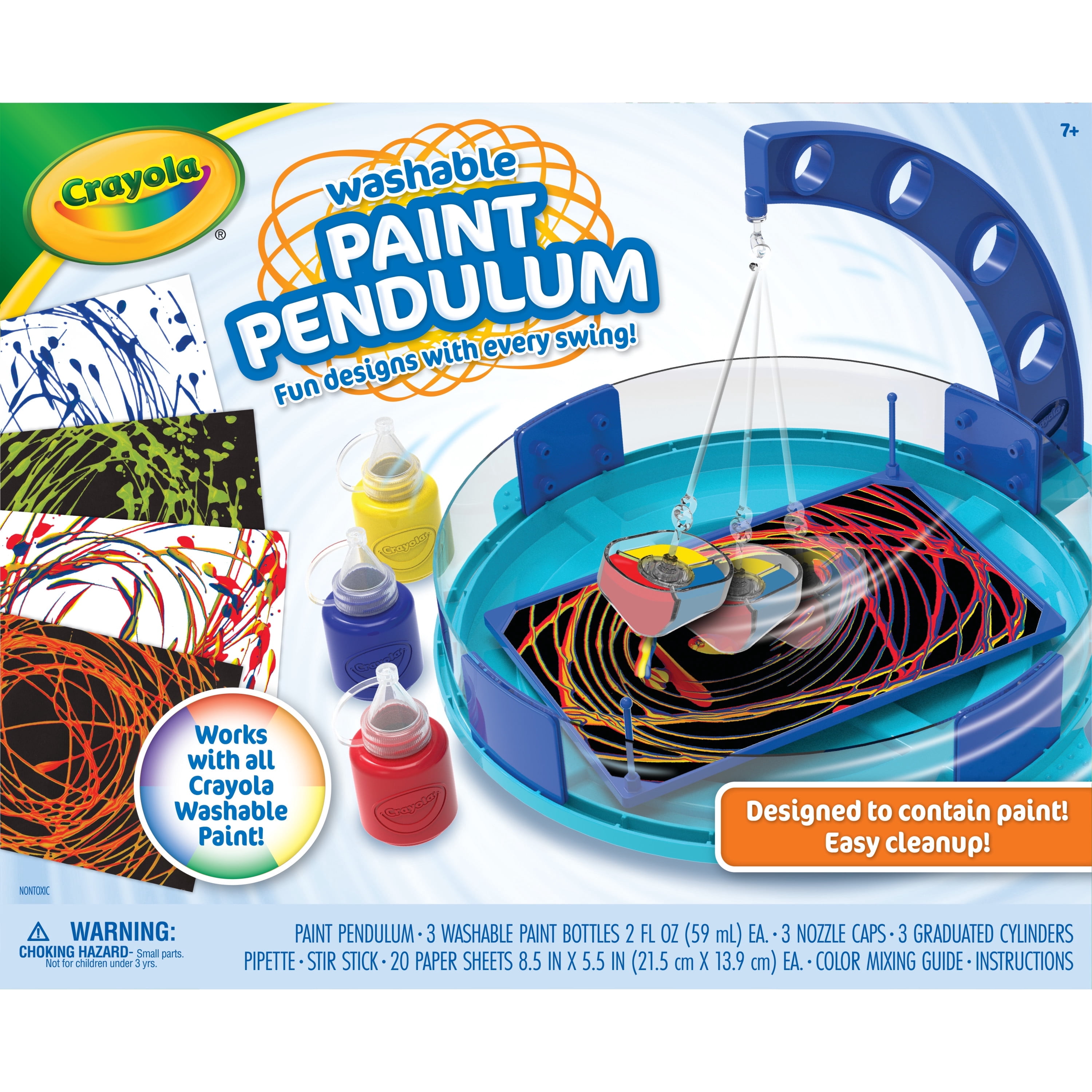 Crayola Paint Pendulum (30pcs), Washable Paint Kit, Kids Arts & Crafts, Creative Toys for Girls & Boys, Gift for Kids, Ages 7+