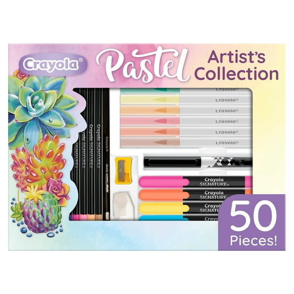Crayola Pastel Art Kit & Coloring Set for Kids