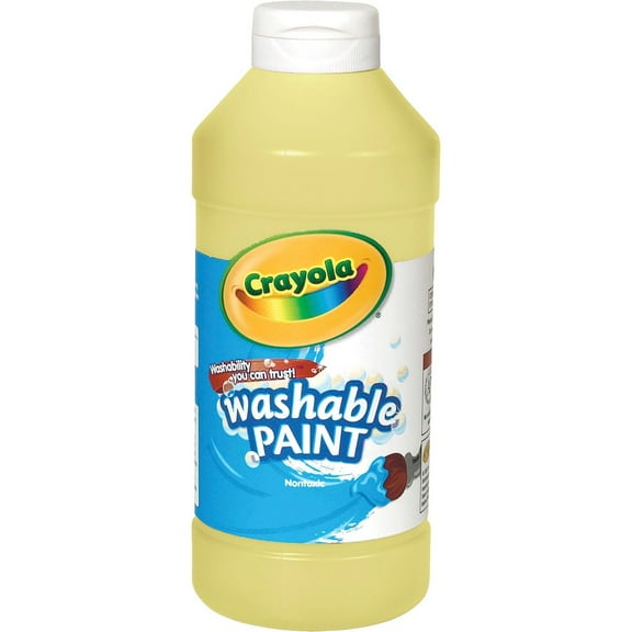 CRAYOLA WASHABLE PAINT 16 OZ YELLOW