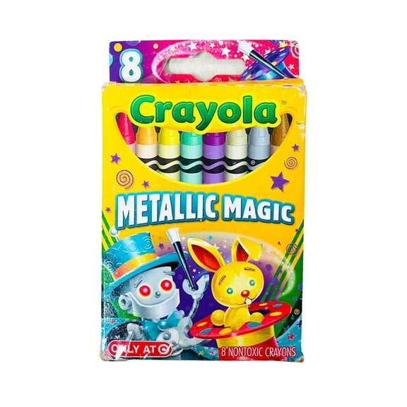 Crayola 8 Count Crayons- Metallic Magic
