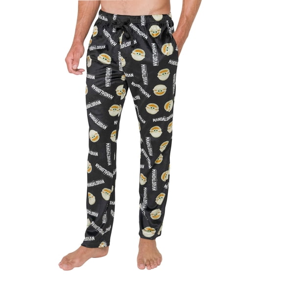CRAZY BOXER Mens Mandalorian Yoda 2 Piece Lounge Set Regular Fit Comfort