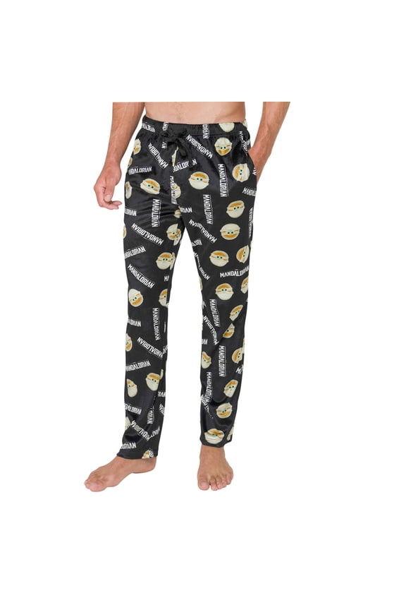 CRAZY BOXER Mens Mandalorian Yoda 2 Piece Lounge Set Regular Fit Comfort