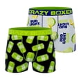 thumbnail image 1 of CRAZYBOXER Bud Light Lime Men's Boxer Briefs (Pack 2), 1 of 5