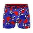 thumbnail image 1 of CRAZYBOXER Disney Mickey Purple Hearts Men's Boxer Briefs, 1 of 4