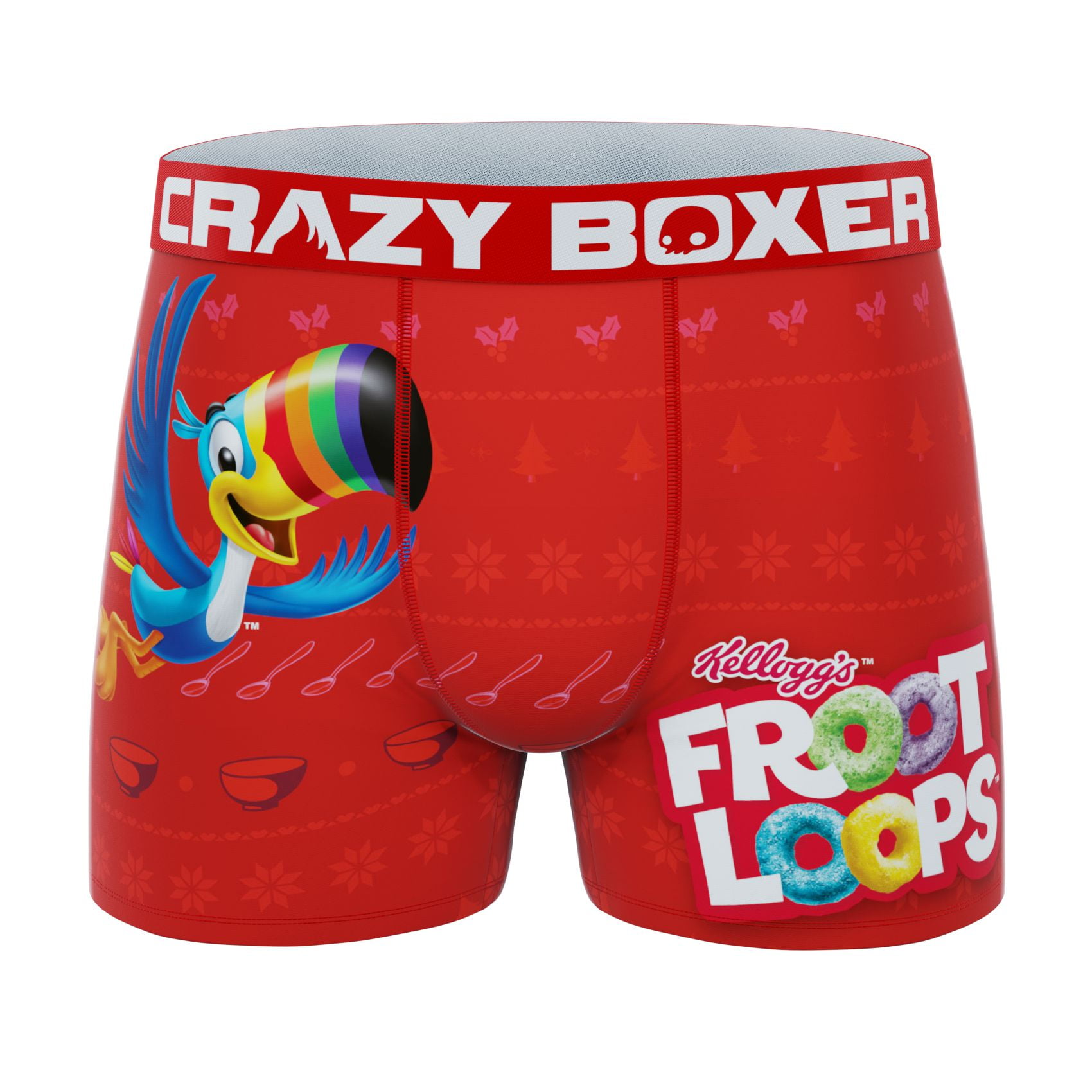 CRAZYBOXER Kellogg's Froot Loops Xmas Men's Boxer Briefs