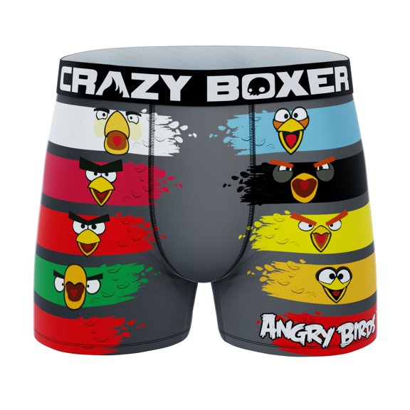 CRAZYBOXER Men's Underwear Angry Birds Durable Perfect fit Boxer Brief Anti-irritation