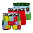 thumbnail image 1 of CRAZYBOXER Men's Underwear Angry Birds Freedom of movement Stretch Boxer Brief Soft (3 PACK), 1 of 10