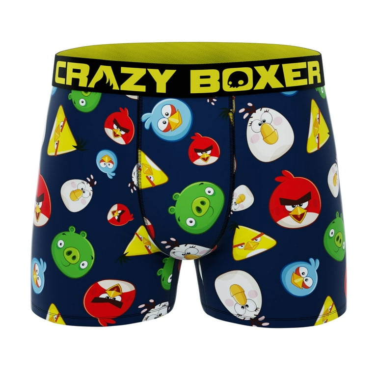 CRAZYBOXER Men's Underwear Angry Birds Perfect fit Comfortable Boxer Brief  Stretch 