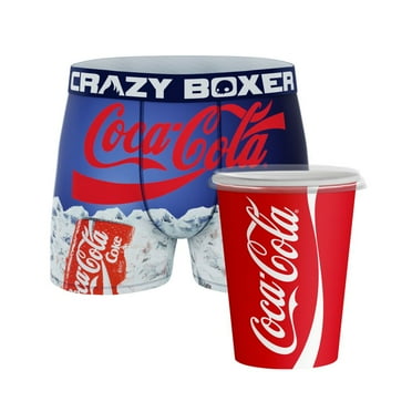 CRAZYBOXER Men's Underwear Coca Cola Freedom of movement Stretch Boxer Brief Durable
