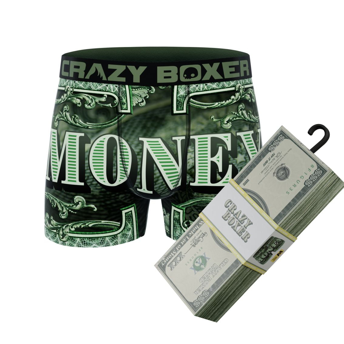 CRAZYBOXER Men's Underwear Freedom of movement Stretch Boxer Brief Durable  (Creative Packaging)