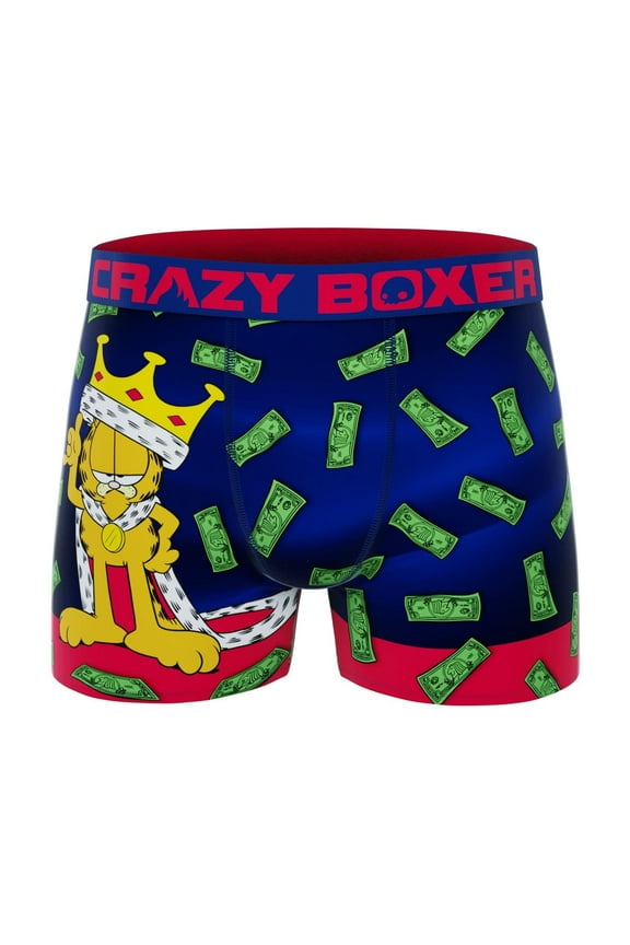 CRAZYBOXER Men's Underwear Garfield Breathable Boxer Brief Soft
