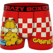 CRAZYBOXER Men's Underwear Garfield Lasagna Stretch Breathable Boxer Brief Anti-irritation