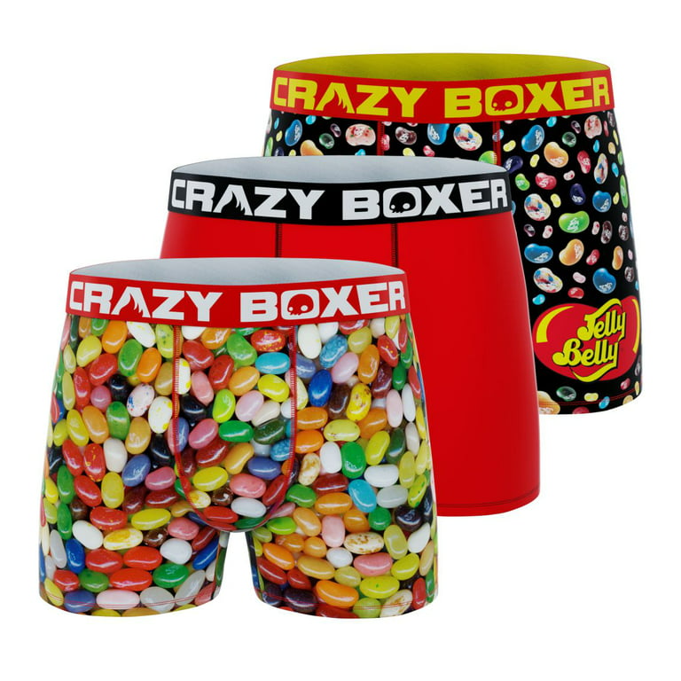CRAZYBOXER Men's Underwear Jelly Belly Non-slip waistband Comfortable Boxer  Brief Freedom of movement (3 PACK)