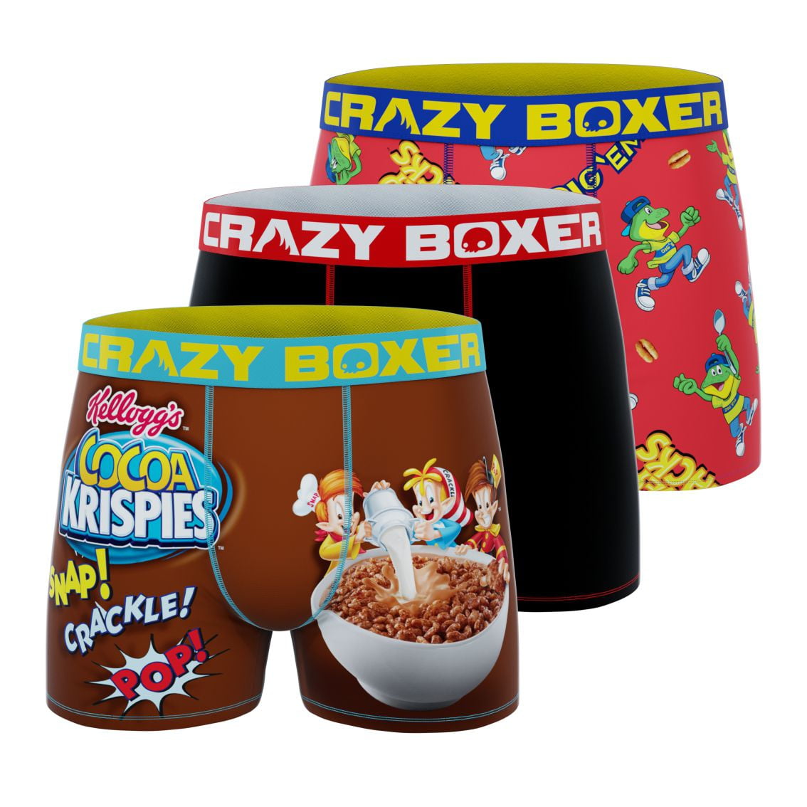 CRAZYBOXER Men's Underwear Kelloggs Lightweight Breathable Boxer Brief