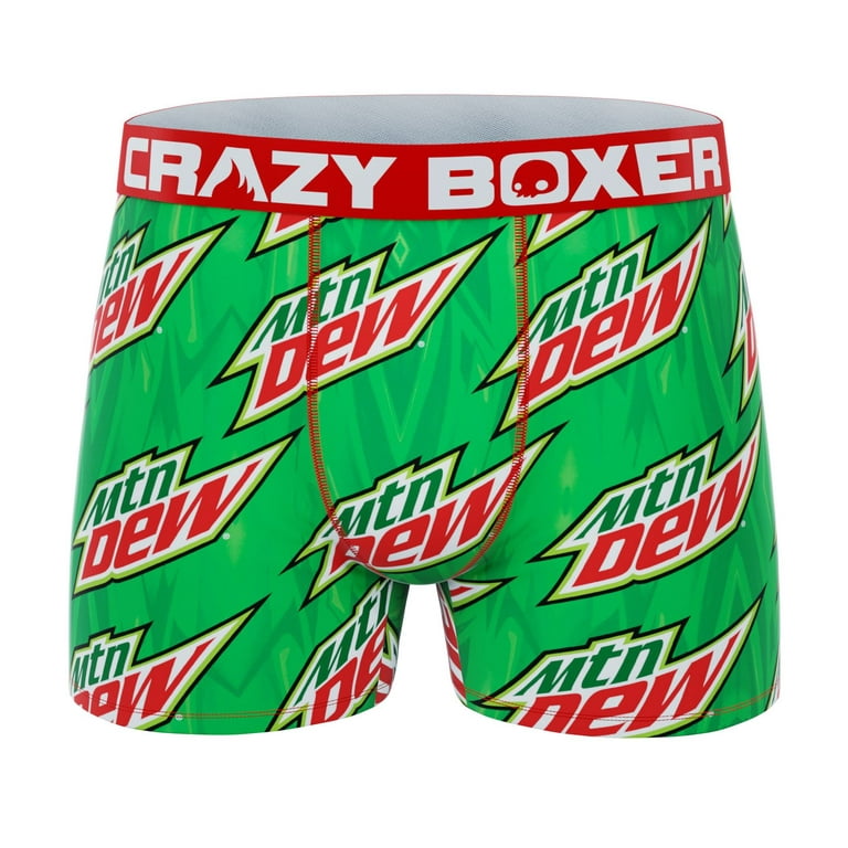 CRAZYBOXER Men's Underwear Mountain Dew Soft Soft Boxer Brief Perfect fit