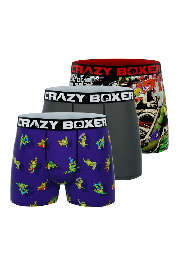 Men's Underwear Ninja Turtles Breathable Freedom of movement Boxer Brief Stretch (3 PACK)