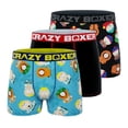 thumbnail image 1 of CRAZYBOXER Men's Underwear South Park Lightweight Non-slip waistband Boxer Brief Soft (3 PACK), 1 of 7